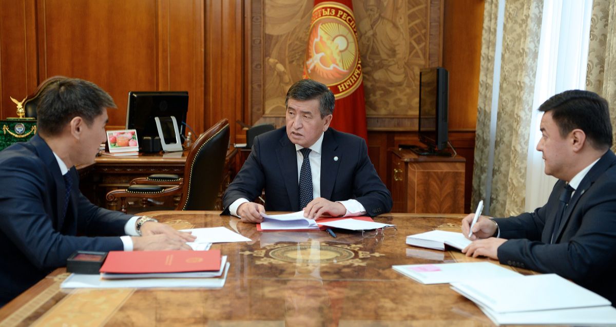 Президент Сооронбай Жээнбеков ознакомился с ходом подготовки к государственному визиту Президента Казахстана Касым-Жомарт Токаева и Саммиту ОДКБ
