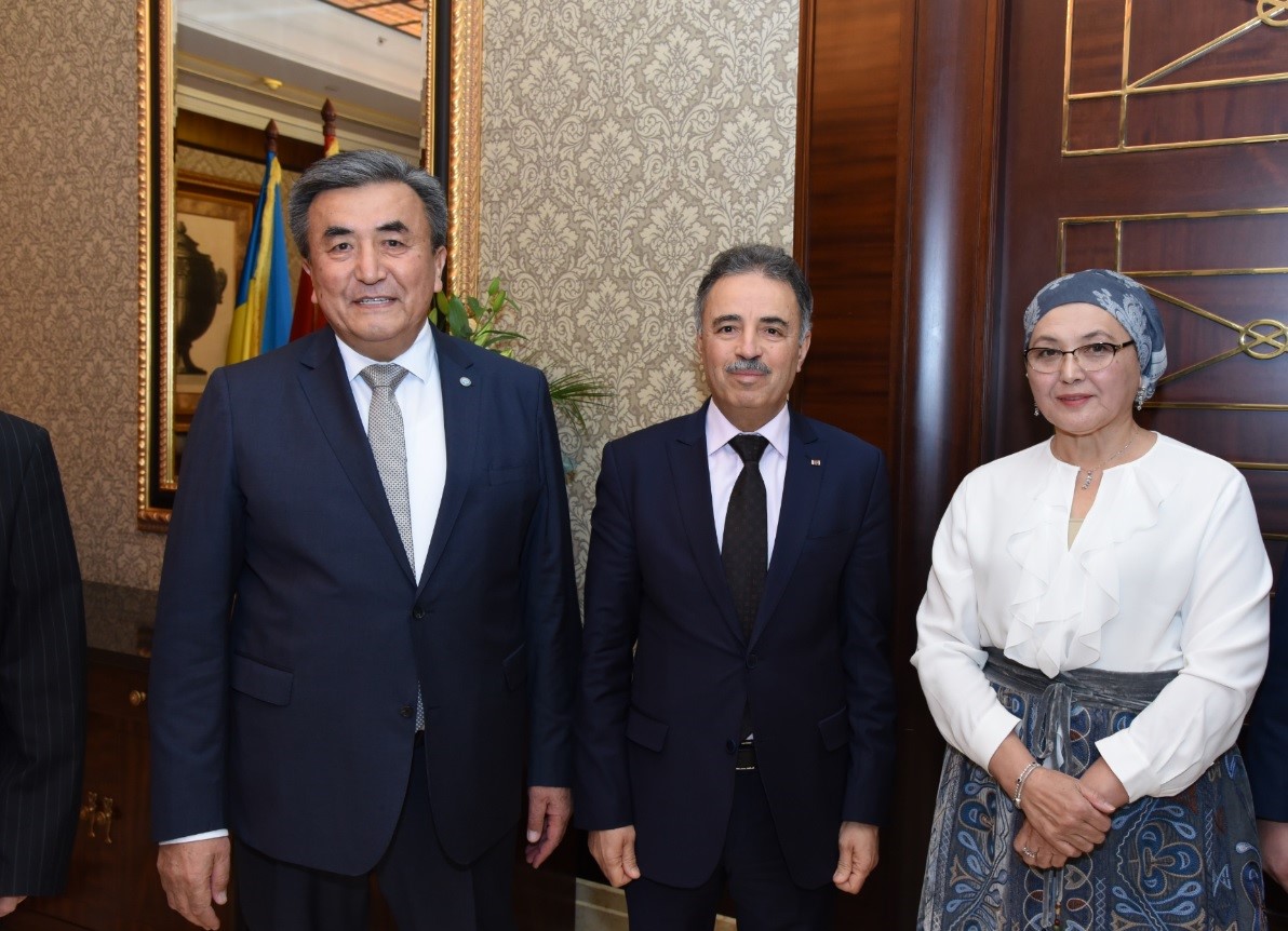 Embassy organized diplomatic reception dedicated to the 27th anniversary of independence of the Kyrgyzstan and the 90th anniversary of Ch.Aitmatov