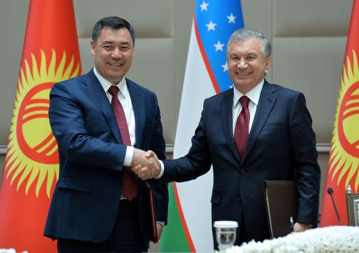 Президент Кыргызской Республики Садыр Жапаров и Президент Республики Узбекистан Шавкат Мирзиёев сегодня, 11 марта, в г. Ташкент по итогам переговоров приняли Совместное заявление.