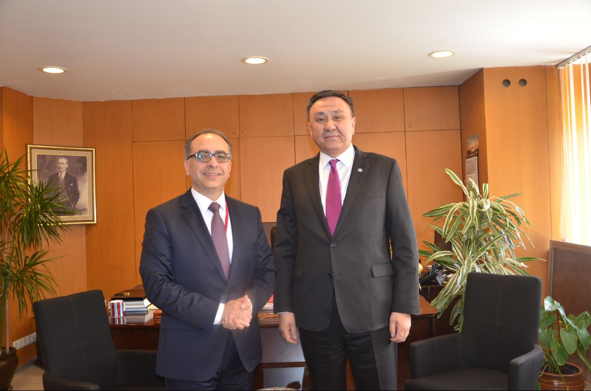 Appointed Ambassador Extraordinary and Plenipotentiary of the Kyrgyz Republic to the Republic of Turkey K.K.Omuraliev presented copies of Credentials at the Ministry of Foreign Affairs of the Republic of Turkey.