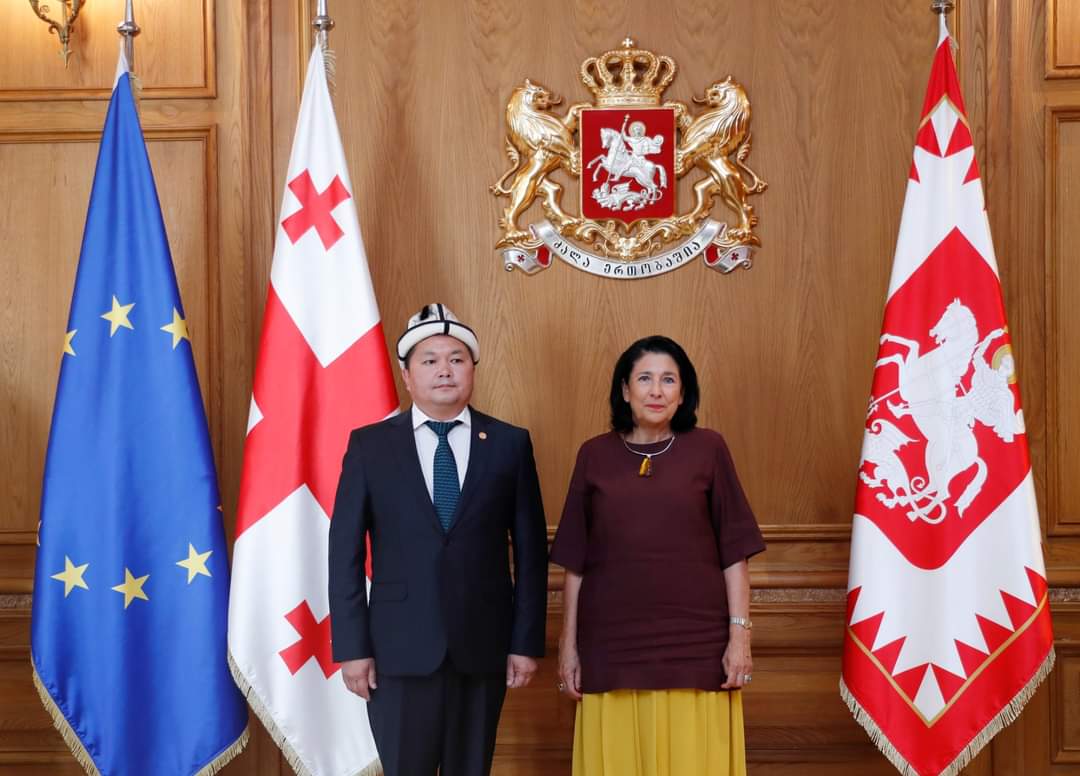 Посол Кайрат Осмоналиев вручил Верительные грамоты президенту Грузии