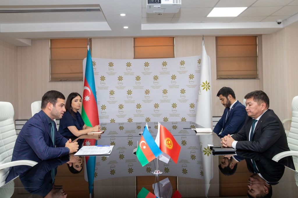 Ambassador K.M Osmonaliev met with the Chairman of the Board of the Agency for the Development of Small and Medium Business of the Republic of Azerbaijan Orkhan Mammadov