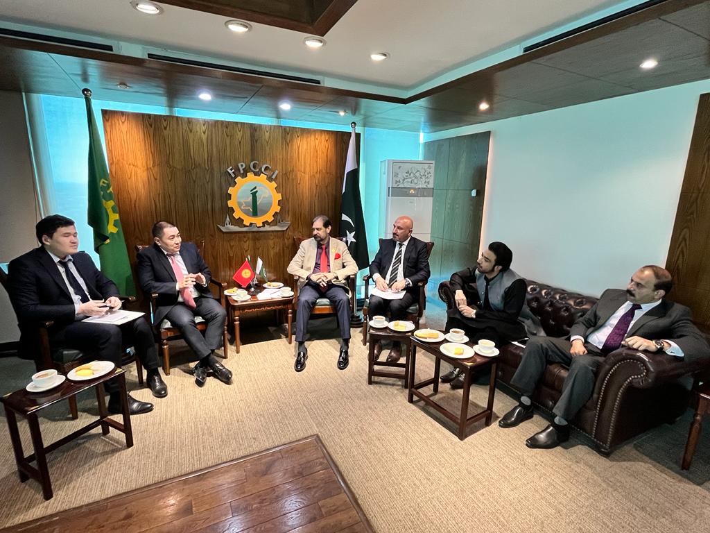 The Ambassador Extraordinary and Plenipotentiary of the Kyrgyz Republic in Pakistan U. Totuiaev met with the President of the Federation of Pakistan Chambers of Commerce and Industry I.I. Sheikh
