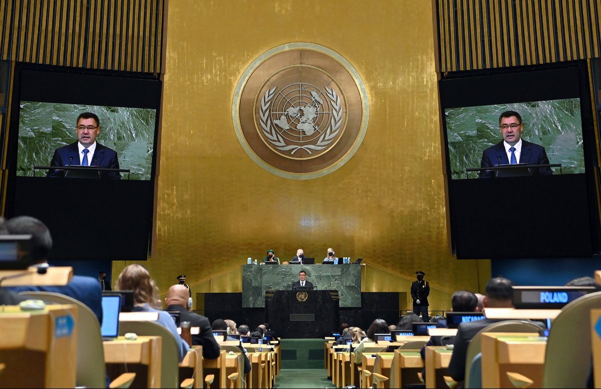 President of the Kyrgyz Republic Sadyr Zhaparov today, September 20, in New York (USA) addressed the 77th session of the UN General Assembly. 