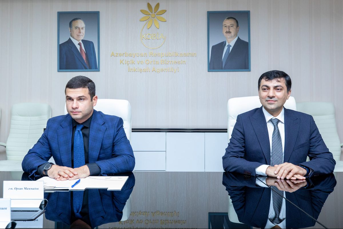 On December 12, 2022, the Ambassador of Kyrgyzstan to Azerbaijan Kairat Osmonaliyev met with the Chairman of the management board of the Small and medium business development agency of the Azerbaijan Republic (KOBIA) Orkhan Mammadov