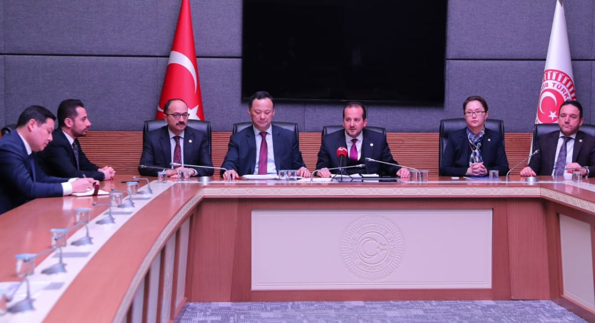 On January 26, 2023, Ambassador Ruslan Kazakbaev met with a group of members of the Grand National Assembly of the Republic of Türkiye: Chairman of the Commission for the Investigation of Human Rights Violations Mr.Hakan Cavusoglu, Deputy Chairman of the Defense Committee Mr.Refik Ozen, Deputy Chairman of the Commission on the Environment Mr.Muhammet Mufit Aydin, Deputy Chairman of the Investigation Committee Mr.Osman Mesten, Member of the Planning and Budget Committee Mr.Ahmet Kılıç and Member of the Foreign Affairs Committee Mr.Attila Odunç.