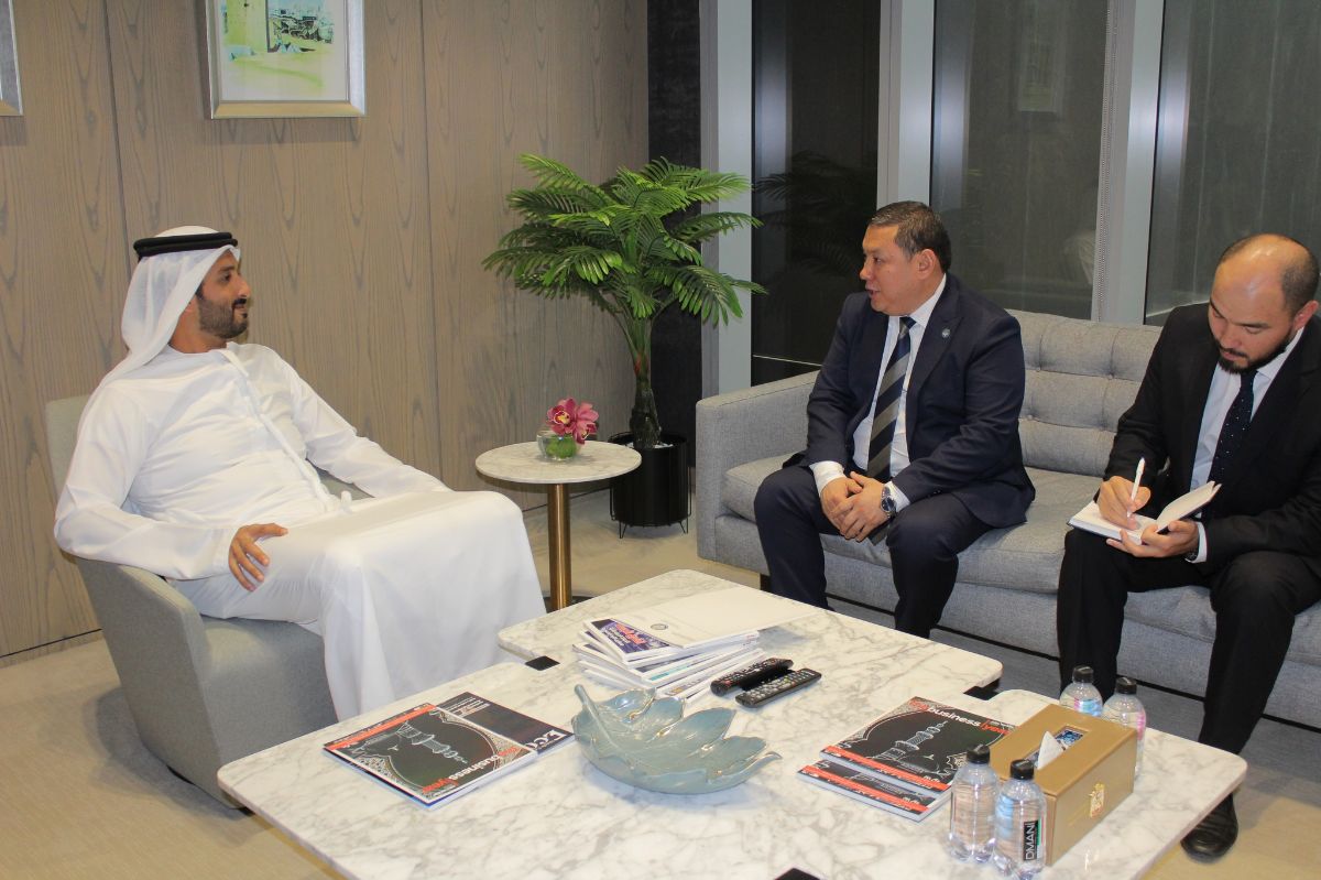 Consul General of the Kyrgyz Republic HE Timur Abdijalil held a working meeting with the UAE Minister of Economy HE Abdullah bin Touq Al Marri. 
During the meeting, the parties discussed the current bilateral cooperation, as well as prospects and ways to further strengthen the economic partnership between the Kyrgyz Republic and the United Arab Emirates. 