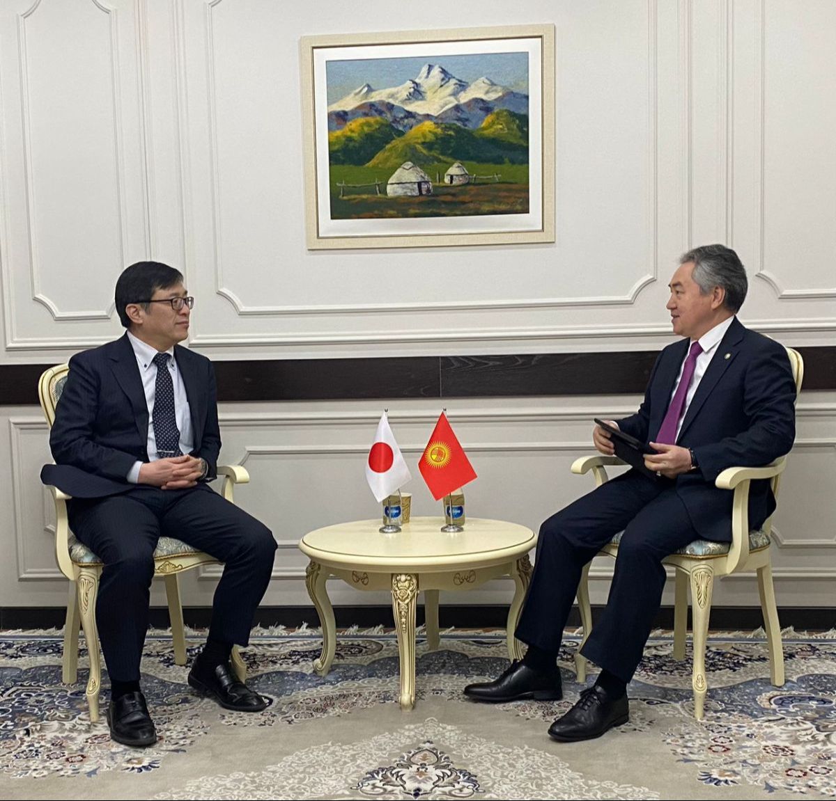 Minister of Foreign Affairs of the Kyrgyz Republic Zheenbek Kulubaev received the Special Representative of the Japanese Ministry of Foreign Affairs for Central Asian countries, Ambassador Masaki Ikegami
