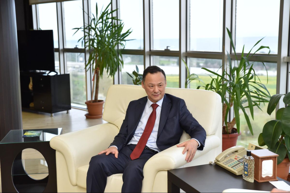On April 5, 2024, during a working trip to the city of Samsun, Ambassador Extraordinary and Plenipotentiary of the Kyrgyz Republic to the Republic of Türkiye Ruslan Kazakbaev met with the Rector of the «May 19» University Yavuz Unal