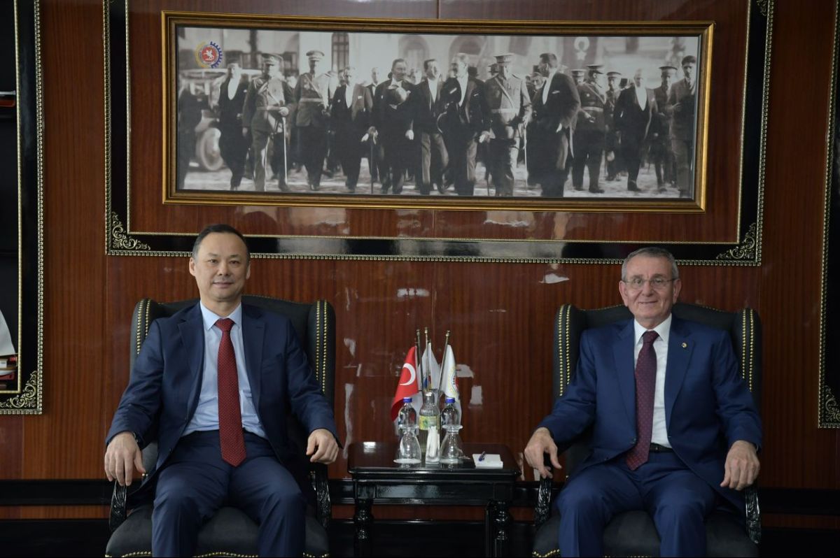 On April 5, 2024, during a working trip to the city of Samsun, Ambassador Extraordinary and Plenipotentiary of the Kyrgyz Republic to the Republic of Türkiye Ruslan Kazakbaev met with the Chairman of the Samsun Chamber of Commerce and Industry Salih Zeki Murzioglu