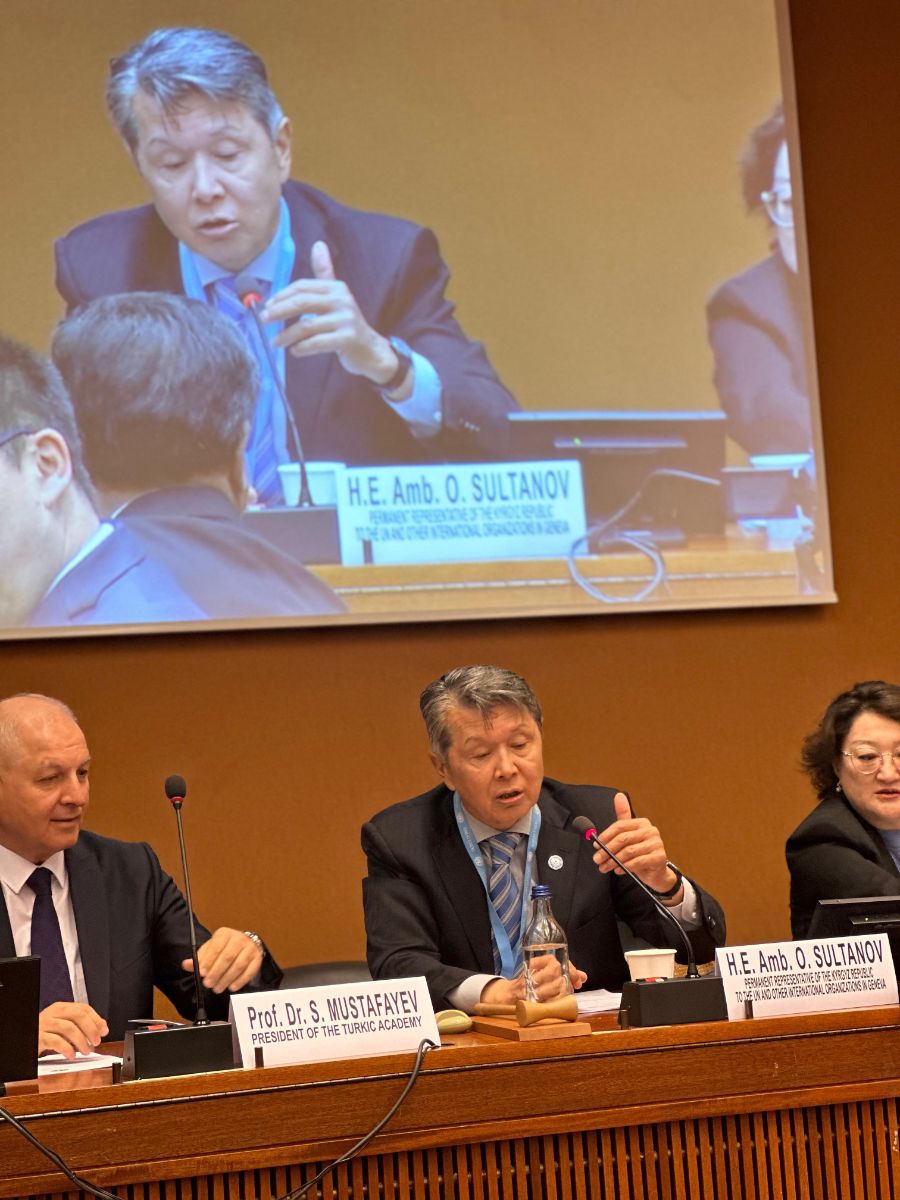 Under the chairmanship of the Ambassador of Kyrgyzstan Omar Sultanov, the Conference “United in Heritage, Forward in Action: Turkic Cooperation Organizations” was held at the Palace des Nations within the framework of the “Turkic Week in Geneva”.