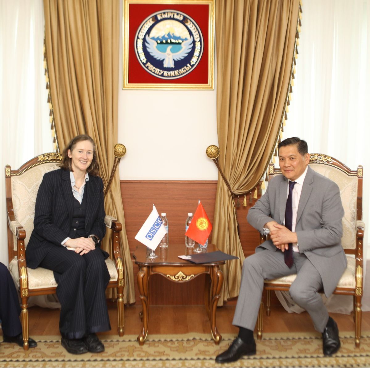 First Deputy Minister Asein Isaev received Director of the OSCE CPC Ms. Catherine Fearon