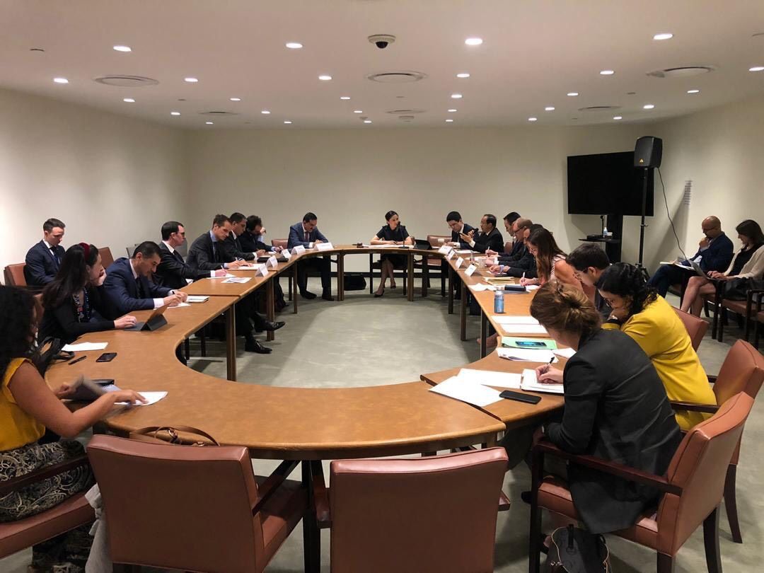 В рамках ООН в г.Нью-Йорк по инициативе Кыргызской Республики создана Группа друзей горных стран и 29 августа 2019 г. состоялась ее первая учредительная встреча