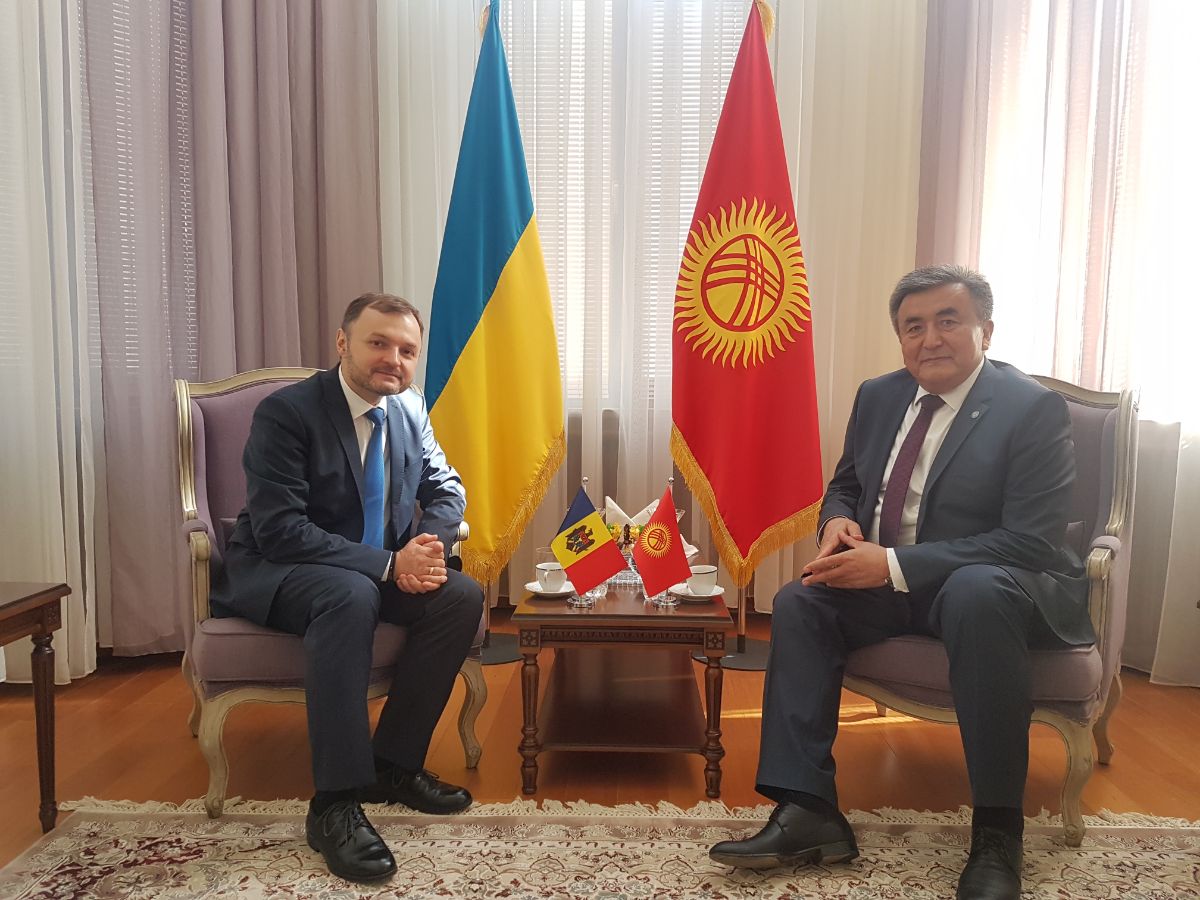 On September 12, 2019, the Ambassador Extraordinary and Plenipotentiary of the Kyrgyz Republic to Ukraine and part-time in the Republic of Moldova      Zh. Sharipov met with the Ambassador Extraordinary and Plenipotentiary of the Republic of Moldova to Ukraine R. Bolbochan.