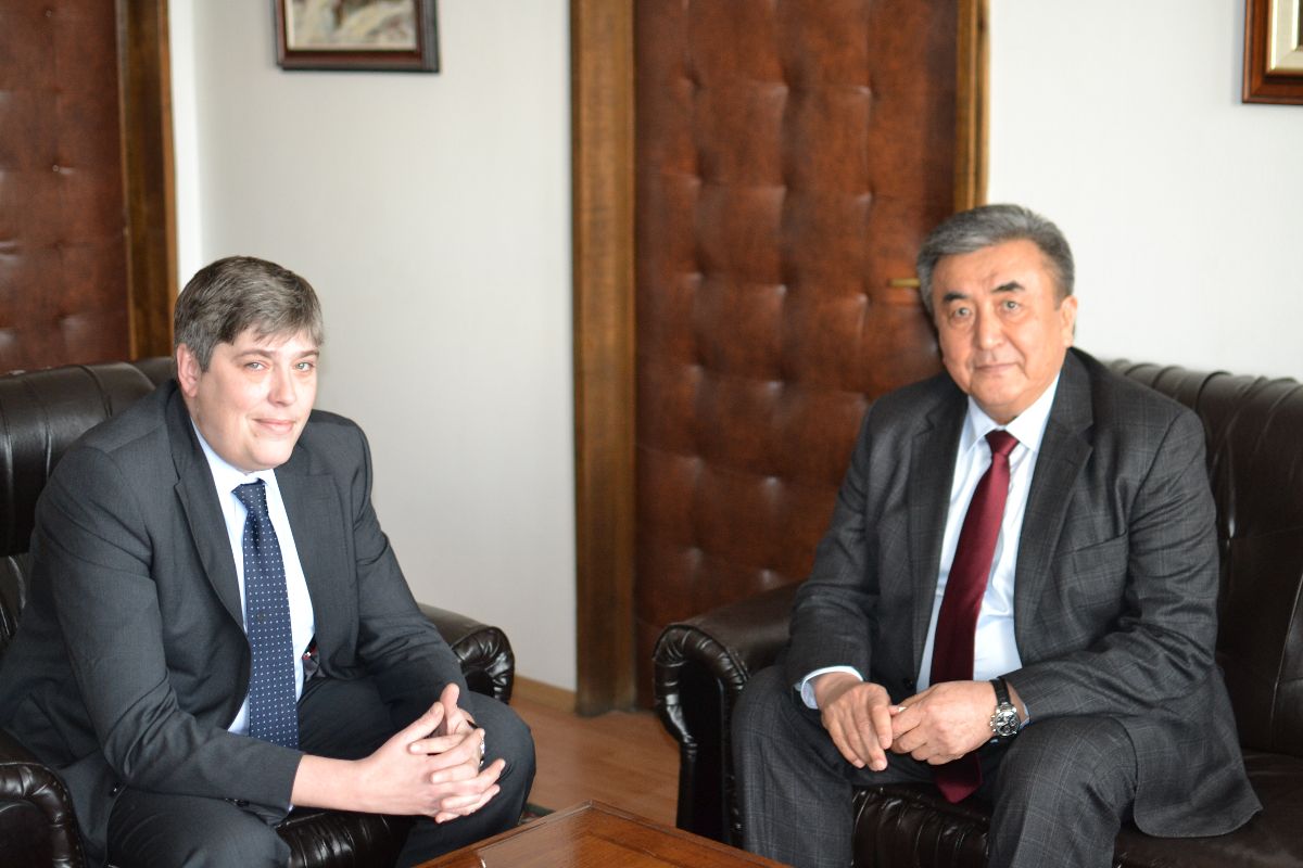 On December 13, 2019, Ambassador Extraordinary and Plenipotentiary of the Kyrgyz Republic in the Republic of Bulgaria (concurrently) Zhusupbek Sharipov presented copies of his Credentials to the Deputy Minister of Foreign Affairs of the Republic of Bulgaria Mr. P. Doykov.
