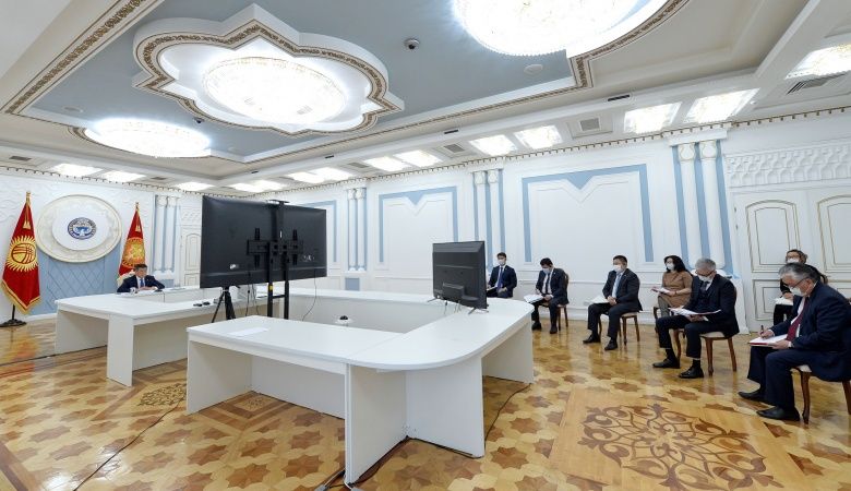 Президент Кыргызской Республики Сооронбай Жээнбеков принял участие во внеочередном заседании ССТГ в формате видеоконференции