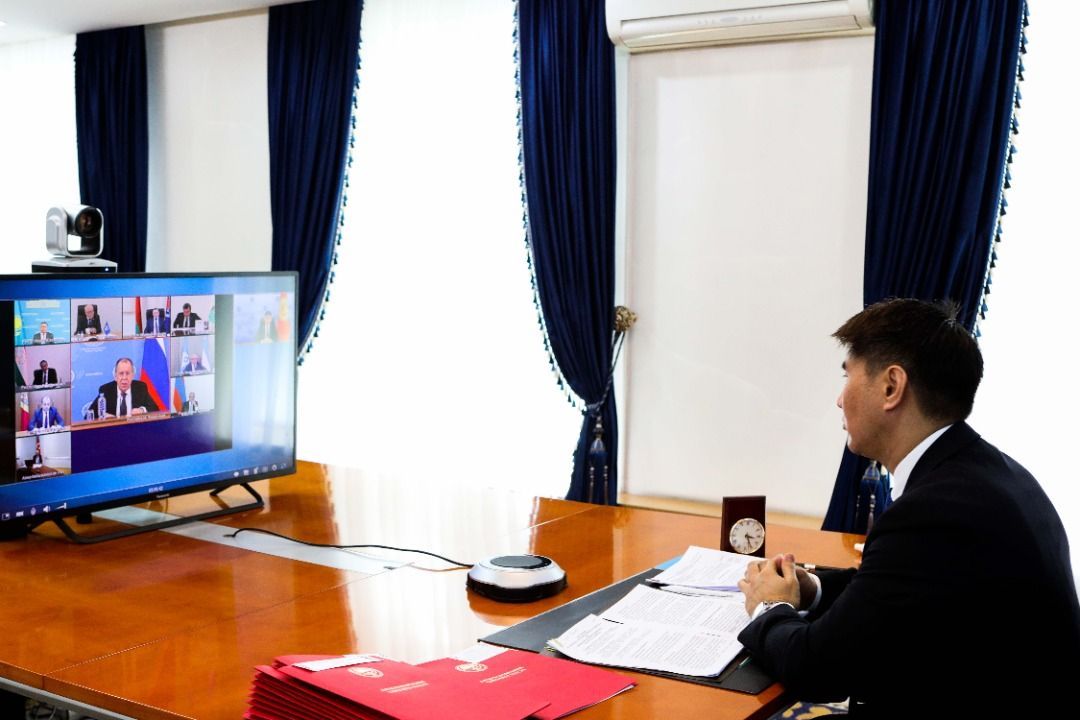 Министр Ч.Айдарбеков принял участие в очередном заседании СМИД СНГ в формате видеоконференцсвязи