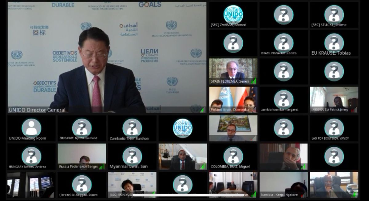 On June 12, 2020, a virtual briefing was held with the participation of the Director-General of the United Nations Industrial Development Organization (UNIDO) Li Yong, who informed the Permanent Representatives of UNIDO's response to the development of the COVID-19 pandemic.