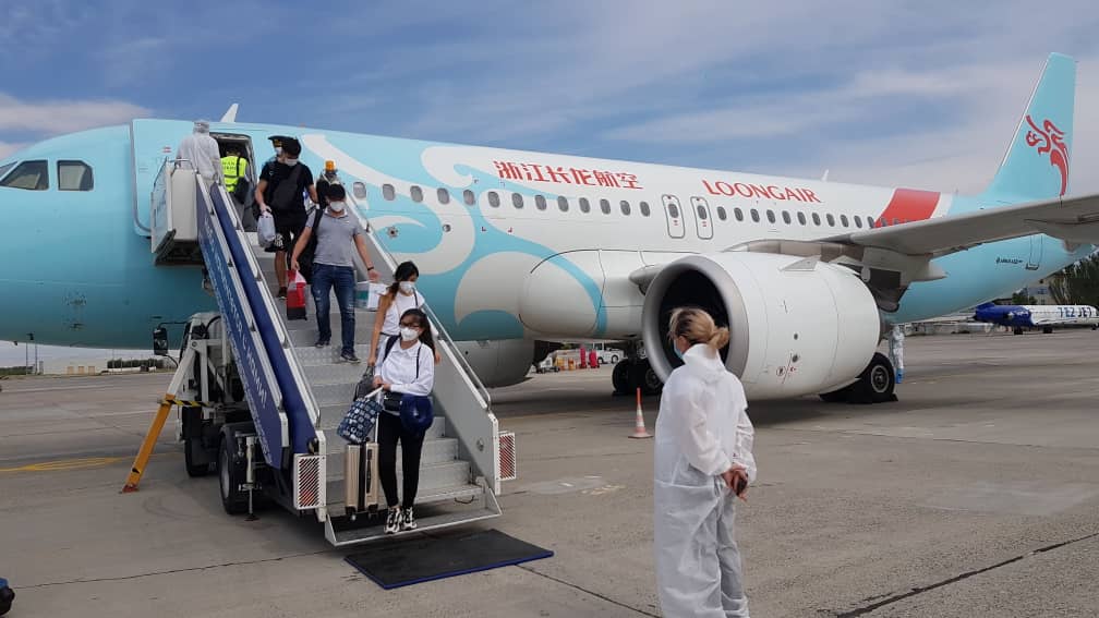 Сегодня, 17 июля, в Кыргызстан прибыл борт авиакомпании 