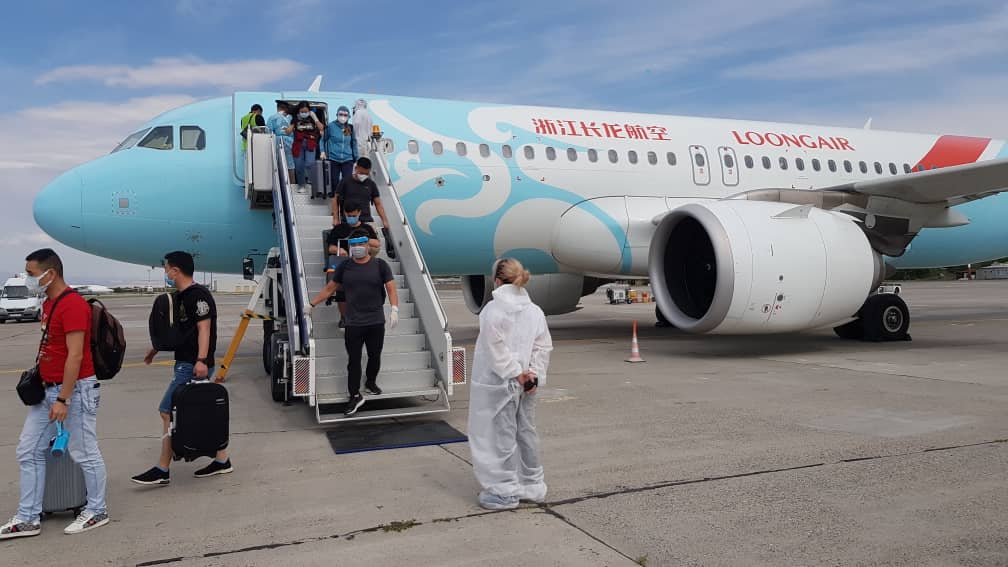Сегодня, 17 июля, в Кыргызстан прибыл борт авиакомпании 