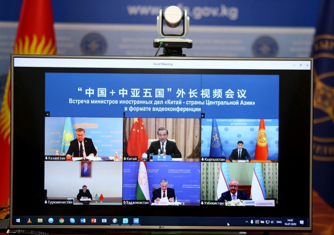 16 июля 2020 года Министр иностранных дел Кыргызской Республики Чингиз Айдарбеков принял участие в 1-й министерской встрече «Центральная Азия-Китай» на уровне глав внешнеполитических ведомств в формате видеоконференции. Мероприятие было организовано по инициативе китайской стороны, в работе которого приняли участие министры иностранных дел стран Центральной Азии и Китая.