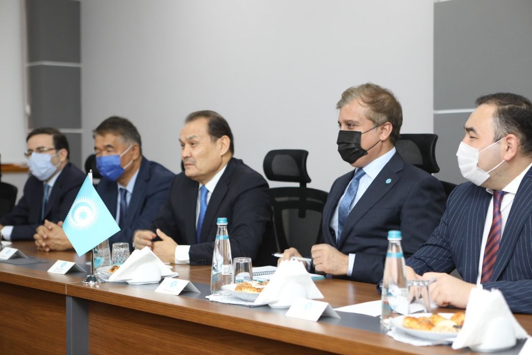 Kırgız Cumhuriyeti Dışişleri Bakanı Ruslan Kazakbayev Türk Konseyi Genel Sekreteri Bağdat Amreyev ile göüştü