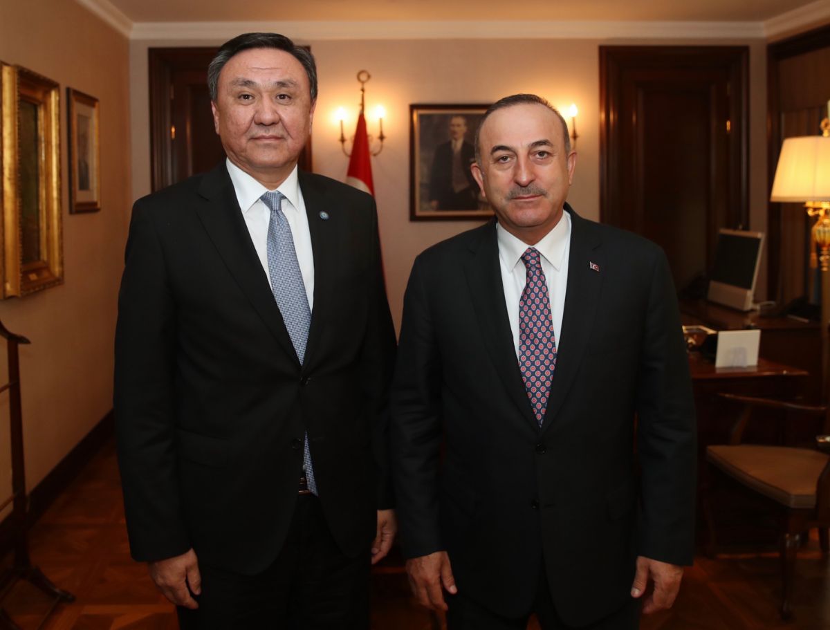 On May 13, 2019, there was held the first official meeting of the Ambassador Extraordinary and Plenipotentiary of the Kyrgyz Republic to the Republic of Turkey Kubanychbek Omuraliev with the Minister of Foreign Affairs of the Republic of Turkey
