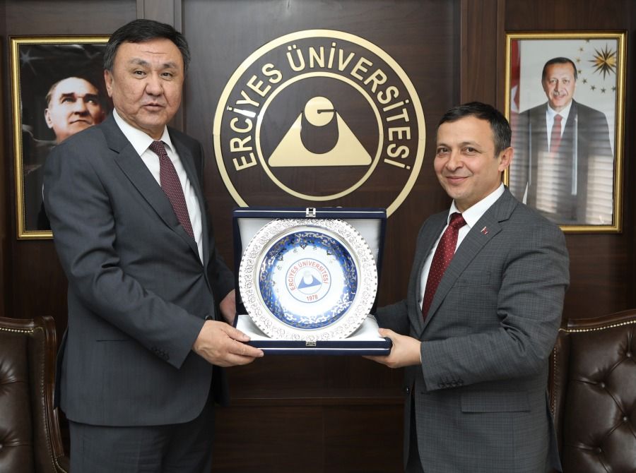 2020 -03-04 With the Rector of Erciyes University M. Çalış