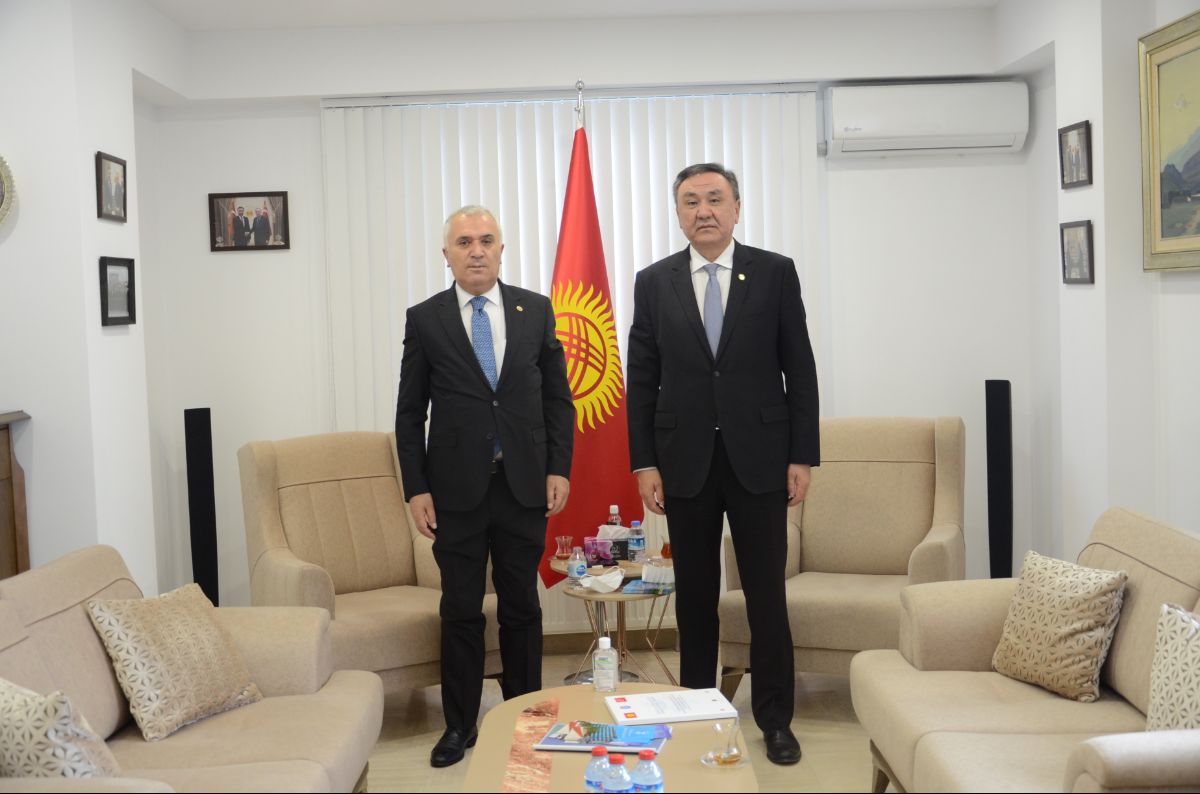  With  the deputy of the Grand National Assembly of Turkey, a member of the Kyrgyzstan-Turkey parliamentary friendship group Nihat Yesil