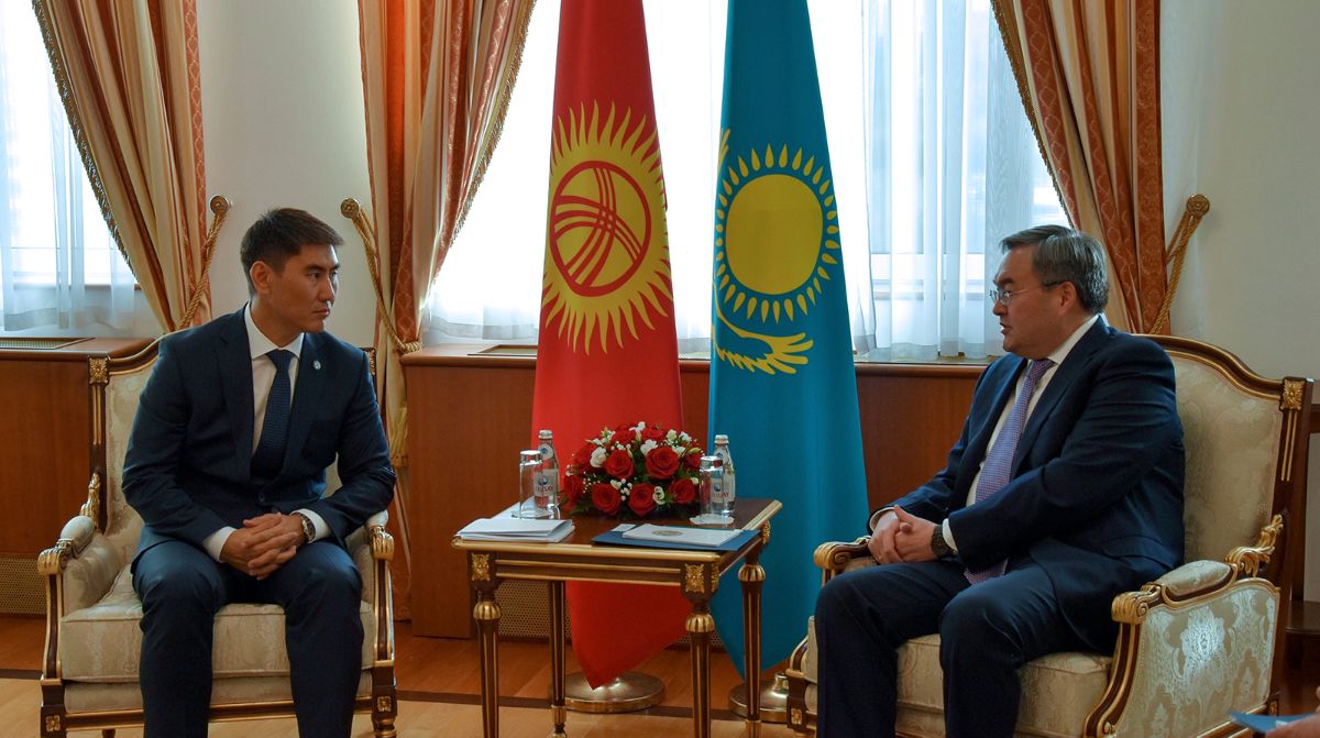 Встреча Глав внешнеполитических ведомств Кыргызстана и Казахстана