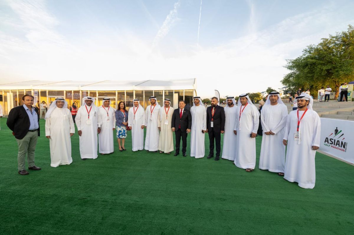 11-ноября 2023 года, Генеральный консул КР Тимур Абдижалил при сотрудничестве с Федерациями легкой атлетики КР и ОАЭ официально открыл чемпионат Азии по полумарафону в г. Дубай.