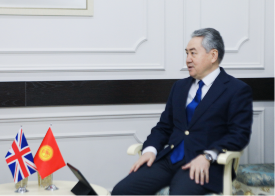 Minister of Foreign Affairs of the Kyrgyz Republic Zheenbek Kulubaev met with British Ambassador Nicholas Bowler