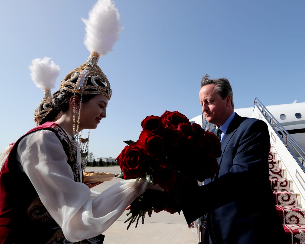 Foreign Secretary of the United Kingdom Lord David Cameron arrived in Kyrgyzstan with an official visit