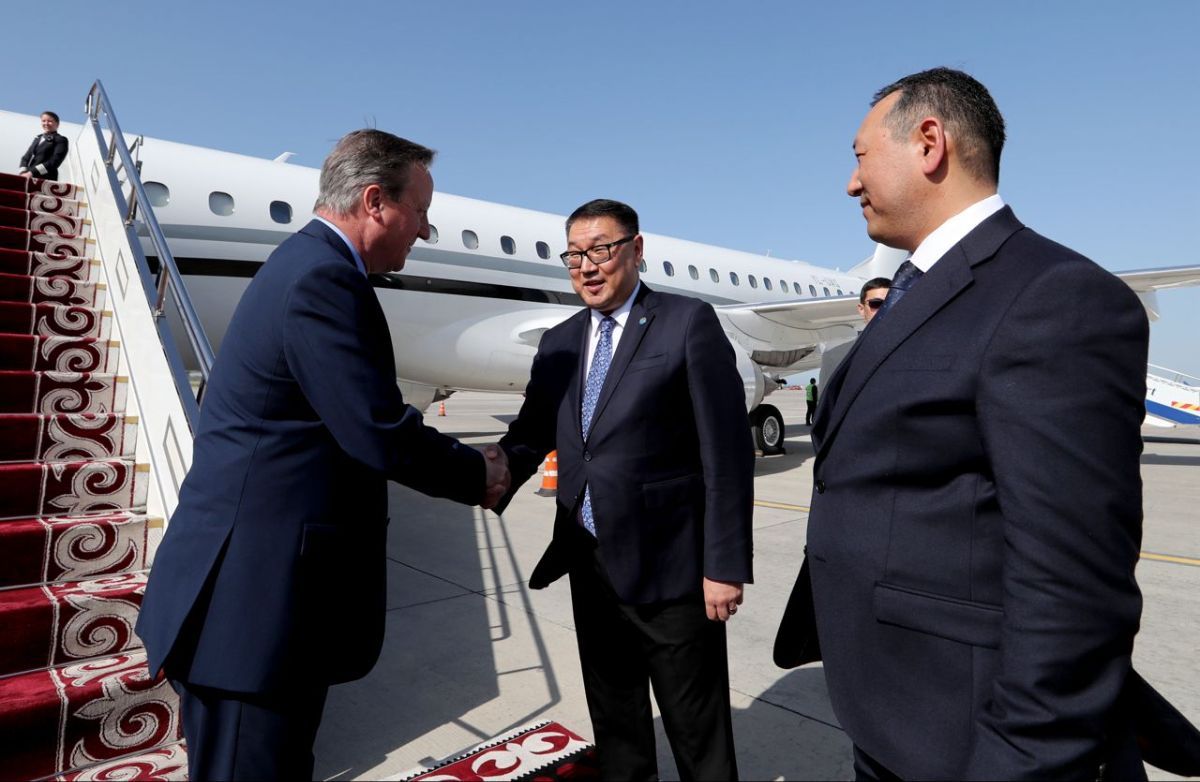 Foreign Secretary of the United Kingdom Lord David Cameron arrived in Kyrgyzstan with an official visit