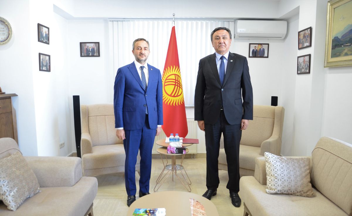  25.05.2021 Ambassador Kubanychbek Omuraliev with the President of the Chamber of Commerce and Industry of Elazig province Asilhan Arslan